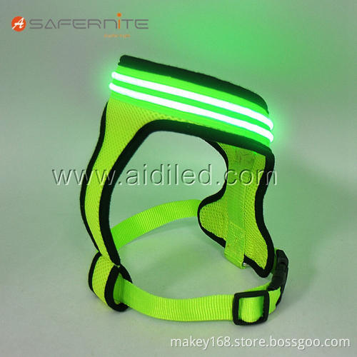 Mesh Illuminated Light-Up Flashing Led Dog Vest Harness